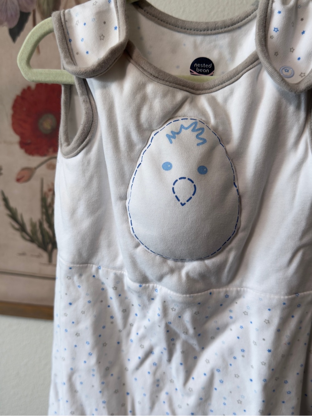 Nested Bean Zen Sack Classic Baby Sleep Sack Blue Stars Medium 6-15M - Picture 2 of 10